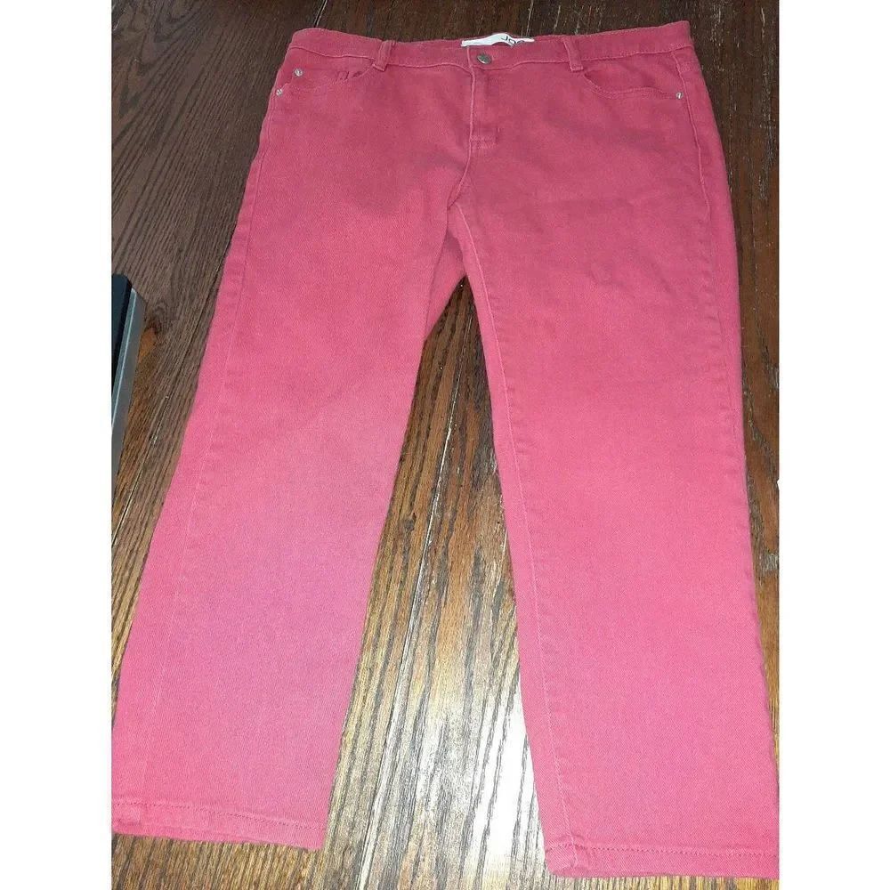 Boys Size 14 Slim Joe Fresh Red Denim Mid Rise Blue Jeans with Pockets
